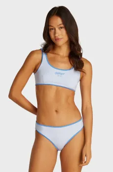Женские голубые трусики от купальника CLASSIC BIKINI LOGO Голубой S Tommy Hilfiger UW0UW05965
