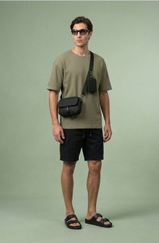 Сумка crossbody з додатковим чохлом - чорний
