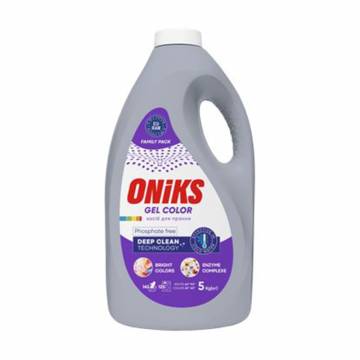Жидкое средство для стирки Oniks Color, 143 стирки, 5 кг Жидкое средство для стирки Oniks Color, 143 стирки, 5 кг