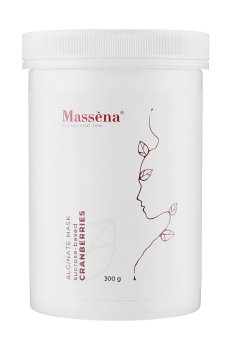 Альгинатная маска для лица Massena Alginate Mask Cranberries на основе сахарозы, 300 г