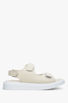 Сандалі шкіряні молочні Estro ER00111646