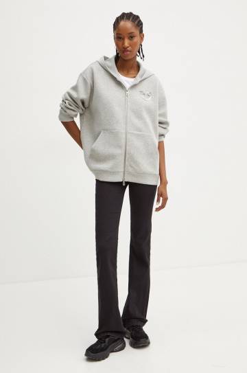 Кофта Pinko женская цвет серый с капюшоном меланж 104122 A2A5 Кофта Pinko женская цвет серый с капюшоном меланж 104122 A2A5