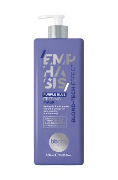 Питательная маска для волос BBcos Emphasis Blond-Tech Purple Blue Feeding Mask с фиолетово-синим пигментом, 500 мл