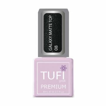 Топ для гель-лака Tufi profi Premium Galaxy Matte Top 08 Лира, 8 мл Топ для гель-лака Tufi profi Premium Galaxy Matte Top 08 Лира, 8 мл