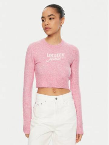 Tommy Jeans Светр DW0DW19895 Рожевий Regular Fit Tommy Jeans Светр DW0DW19895 Рожевий Regular Fit