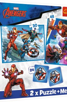 Пазли Trefl Мемос Герої в дії 2 в 1 78 елементів (93333)