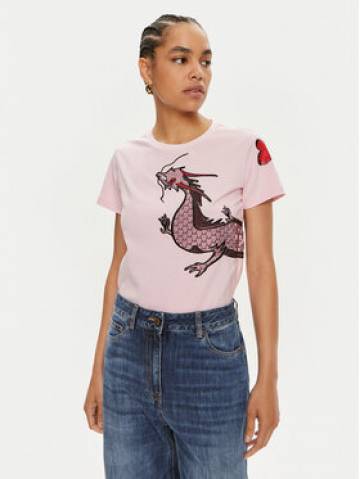 Pinko Футболка Quentin 100535 A1QT Рожевий Regular Fit Pinko Футболка Quentin 100535 A1QT Рожевий Regular Fit