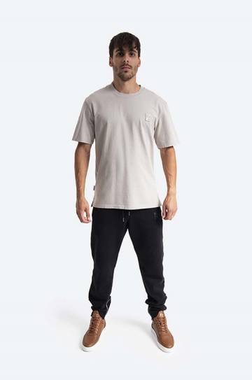 Хлопковая футболка Filling Pieces Lux Tee цвет коричневый однотонная 88113731932-BROWN Хлопковая футболка Filling Pieces Lux Tee цвет коричневый однотонная 88113731932-BROWN