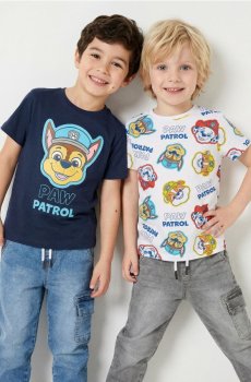 Бавовняні футболки з принтом PAW Patrol 2 pack - різнобарвний