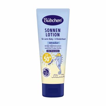 Детское солнцезащитное молочко Bubchen Sonnen Lotion водостойкое, SPF 50+, 100 мл Детское солнцезащитное молочко Bubchen Sonnen Lotion водостойкое, SPF 50+, 100 мл