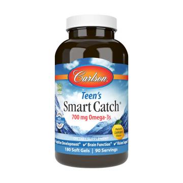 Омега-3 для подростков Carlson Labs Teens Smart Catch 700 мг, 180 гелевых капсул Омега-3 для подростков Carlson Labs Teens Smart Catch 700 мг, 180 гелевых капсул