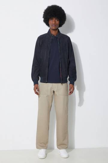 Замшевая куртка Baracuta G9 Suede мужская цвет синий переходная BRCPS0939 Замшевая куртка Baracuta G9 Suede мужская цвет синий переходная BRCPS0939