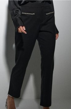 Штани з прикрасами - чорний