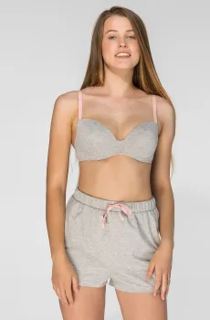 Женские серые шорты Серый S brabrabra SLZ23302123