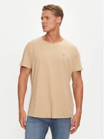 Tommy Jeans Футболка Jaspe DM0DM09586 Бежевий Slim Fit Tommy Jeans Футболка Jaspe DM0DM09586 Бежевий Slim Fit