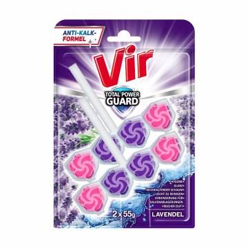 Туалетный блок Vir Total Power Guard Лаванда, 2*55 г Туалетный блок Vir Total Power Guard Лаванда, 2*55 г