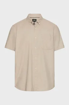 Мужская бежевая льняная рубашка Бежевый XXL Camel Active 409256-7S56-17