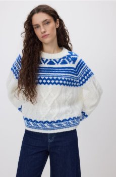 Reserved - Джемпер зі скандинавським візерунком - різнобарвний - 465HH-MLC