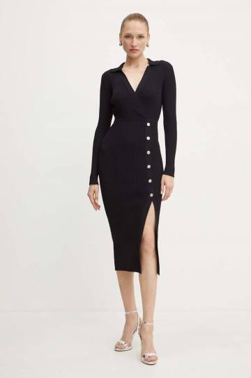 Платье Pinko цвет чёрный midi облегающее 104033 A239 Платье Pinko цвет чёрный midi облегающее 104033 A239