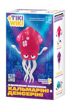 Интерактивная игрушка Tiki Wiki Кальмарини денсерини, со светом, на украинском языке, бирюзовый, 20 см, от 3 лет (158-21-UA-T)