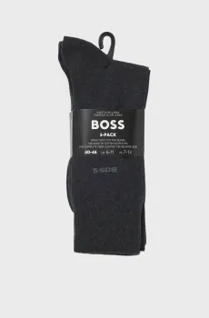 Мужские темно-серые носки (3 пары) Серый 39-42 BOSS 50469839;012