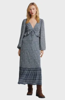 Женское платье с узором Разноцветный 36 SPRINGFIELD 8953930