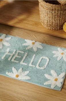 Килимок для ванної кімнати - блакитний