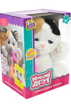 Мягкая интерактивная игрушка Кращий друг Котенок, в коробке, от 3 лет, 20*12*30 см (BF2512)