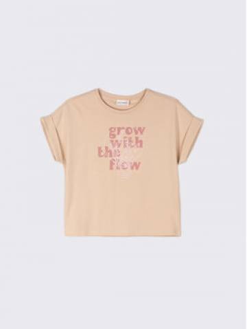 Coccodrillo Футболка WC2143203GRO Бежевий Relaxed Fit Coccodrillo Футболка WC2143203GRO Бежевий Relaxed Fit