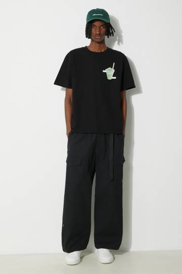 Хлопковая футболка Filling Pieces Ice Vendor цвет чёрный с принтом 74434011861