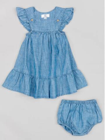 Zippy Джинсова сукня ZBGAP0503 23003 Голубий Regular Fit Zippy Джинсова сукня ZBGAP0503 23003 Голубий Regular Fit