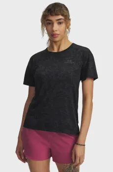Женская черная футболка с узором Vanish Energy SS 2.0 Print Черный XS Under Armour 1389222-004