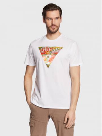 Guess Футболка Abstract Logo M3GI57 K9RM1 Білий Slim Fit Guess Футболка Abstract Logo M3GI57 K9RM1 Білий Slim Fit