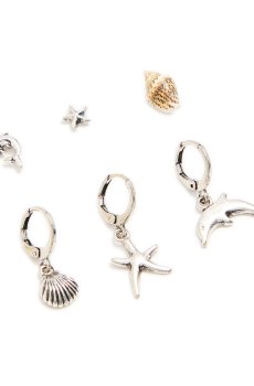 Cropp - Сережки, 6 пар - срібний