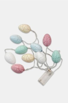 Великодня LED-гірлянда у формі яєць - різнобарвний