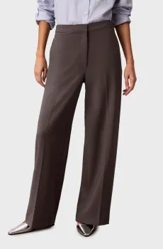 Женские серые брюки STRETCH SUITING TRACK PANT Серый 8 Calvin Klein LV044E616G