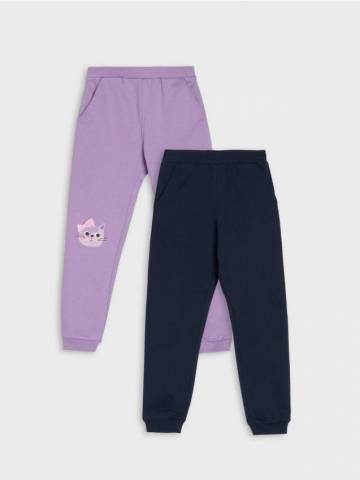 Трикотажні штани, 2 пари - різнобарвний Трикотажні штани, 2 пари - різнобарвний