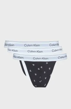 Мужские стринги (3 шт) THONG Разноцветный M Calvin Klein LV00NB4386