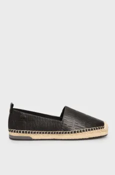 Женские черные эспадрильи с узором MAKALINA Черный 38.5 DKNY K4299042