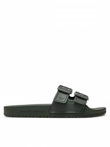 Emporio Armani Шльопанці XVPS09 XN998 S132 Хакі Emporio Armani Шльопанці XVPS09 XN998 S132 Хакі