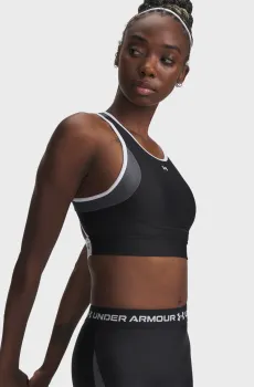 Женский черный топ UA Crossback Mid Open Back Черный XL Under Armour 6005838-004