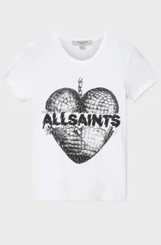Женская белая футболка REFLECT STEVIE Белый M AllSaints W024JF