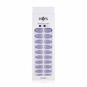 Набор искусственных ногтей K.O.S Keep Of Style миндаль, серо-голубой Набор искусственных ногтей K.O.S Keep Of Style миндаль, серо-голубой