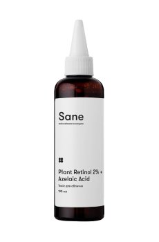 Тоник для лица Sane Plant Retinol 2% + Azelaic Acid с растительным ретинолом, 100 мл