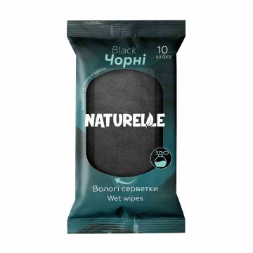 Влажные салфетки Naturelle Wet Wipes, Black, 10 шт Влажные салфетки Naturelle Wet Wipes, Black, 10 шт