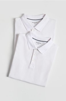 Reserved - Футболка поло, набір з 2 - білий - 007IY-00X