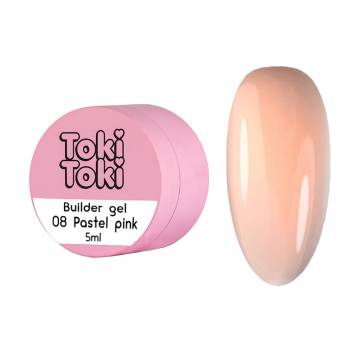 Гель для наращивания ногтей Toki Toki Builder Gel 08 Pastel Pink, 5 мл Гель для наращивания ногтей Toki Toki Builder Gel 08 Pastel Pink, 5 мл
