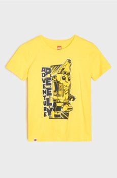 Бавовняна футболка з принтом Lego Peely - жовтий
