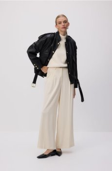 Reserved - Куртка з овечої шкіри - чорний - 231JW-99X