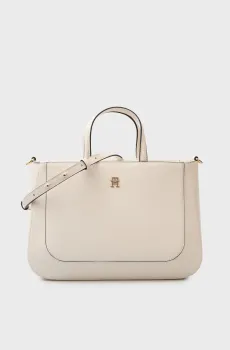 Женская белая сумка GLAM SATCHEL Белый ONESIZE Tommy Hilfiger AW0AW18145